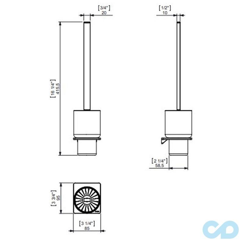 креслення Йоршик для унітазу Sonia S2 White 172535