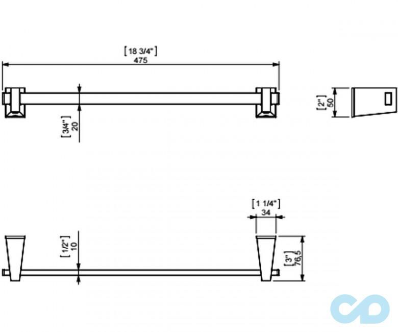 креслення Полотенцедержатель Sonia S4 156337