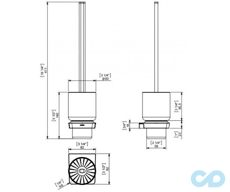 креслення Йоршик для унітазу Sonia S6 161041