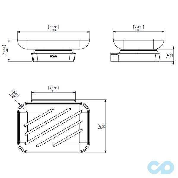 креслення Мильниця Sonia S6 161003