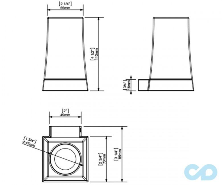 чертеж Стакан для зубных щёток Sonia S7 131761