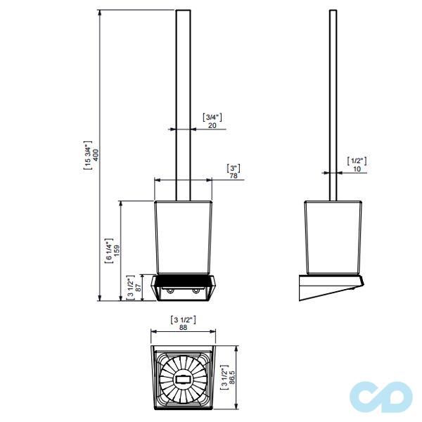 креслення Йоршик для унітазу Sonia S8 161 867