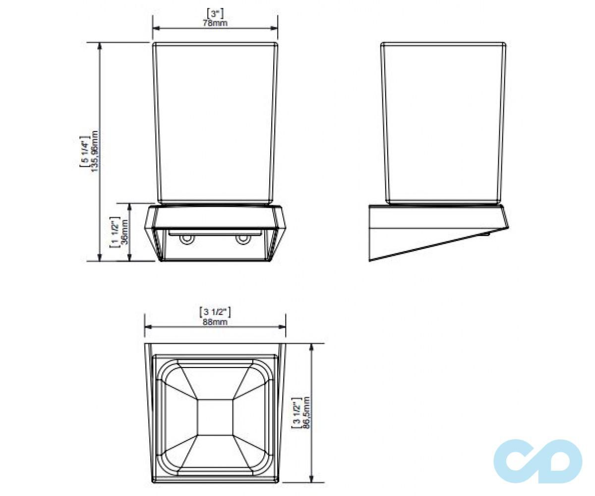 чертеж Стакан для зубных щёток Sonia S8 161812