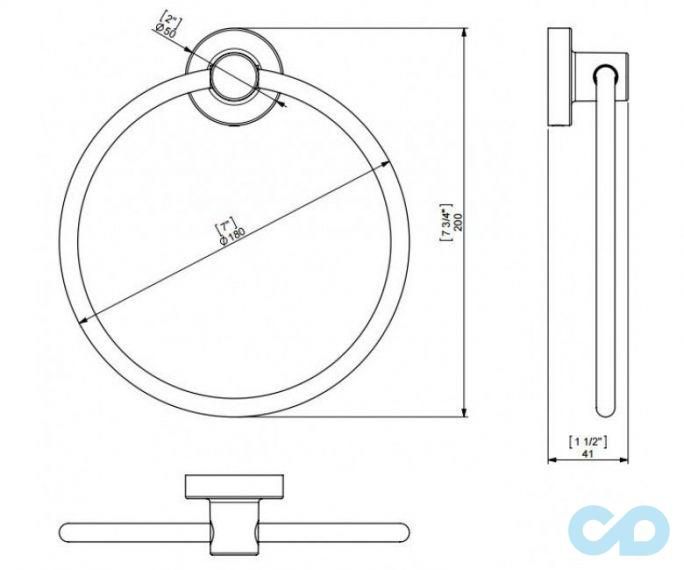 креслення Полотенцедержатель Sonia Tecnoproject 117031