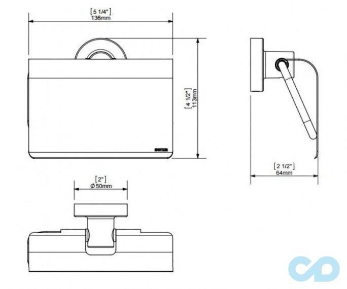 креслення паперотримач Sonia Tecnoproject 116966