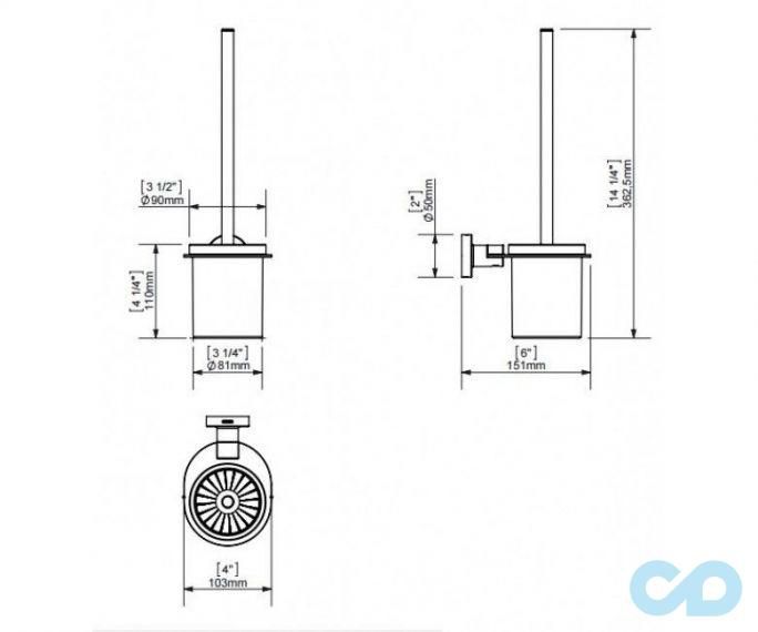 креслення Йоршик для унітазу Sonia Tecnoproject 117000