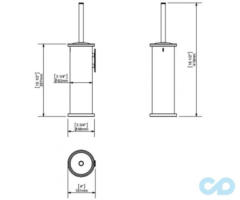 креслення Йоршик для унітазу Sonia Tecnoproject 117017