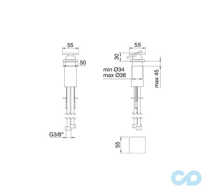 креслення Важіль віддаленого управління Tremmee 5mm 2865_02