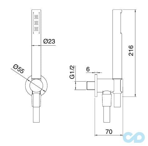 креслення Душовий гарнітур Tremmee 5 mm 2847_71