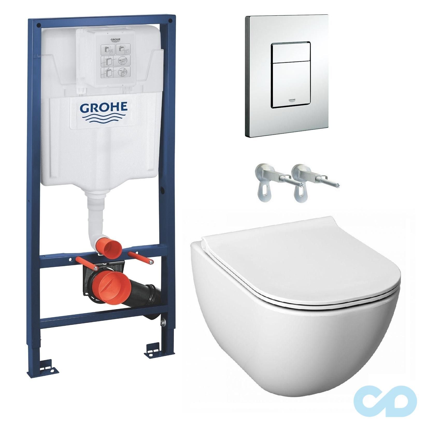Інсталяція Grohe Rapid SL 38772001 c підвісним унітазом Jika Mio H8207140000001