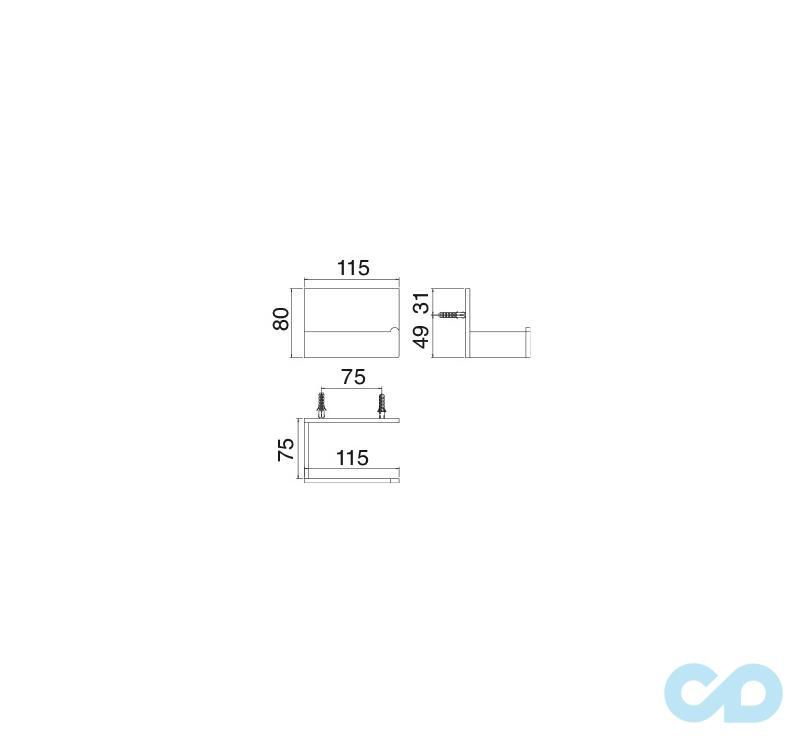 креслення паперотримач Tremmee 5mm 9001