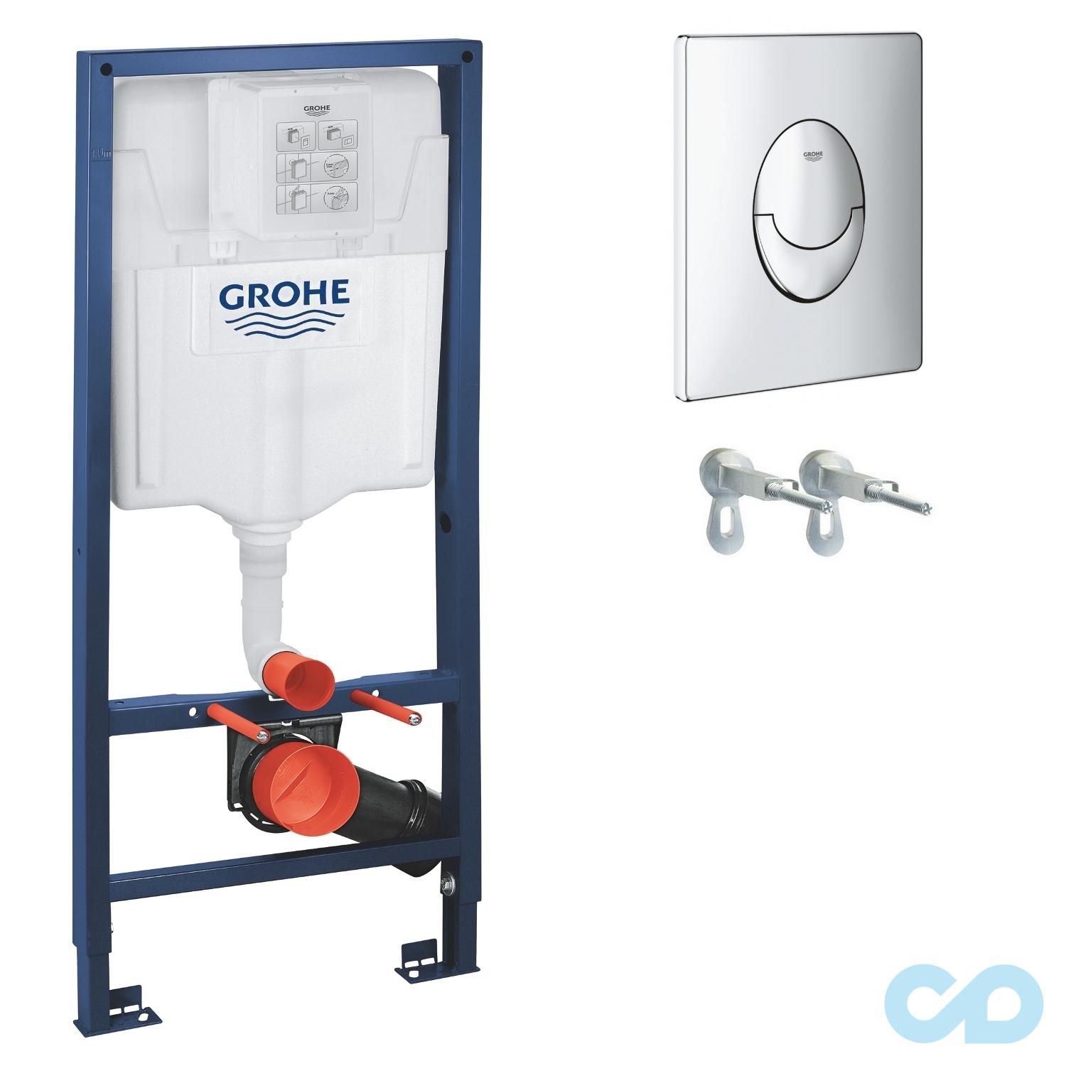 ціна Інсталяція Grohe Rapid SL 38721001 c підвісним унітазом Jika Mio H8207140000001 