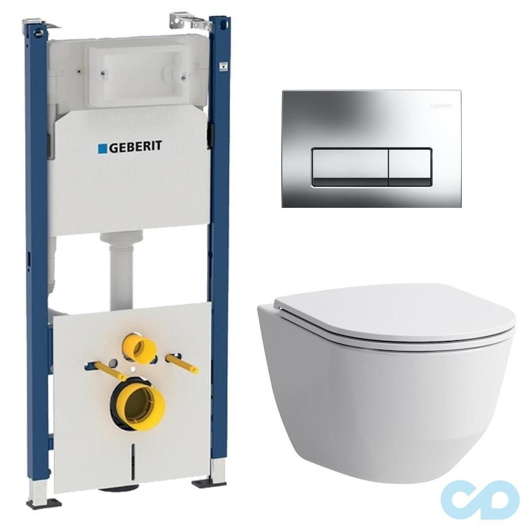 Інсталяція Geberit Duofix 458.178.21.1 з підвісним унітазом Laufen Pro H8669570000001