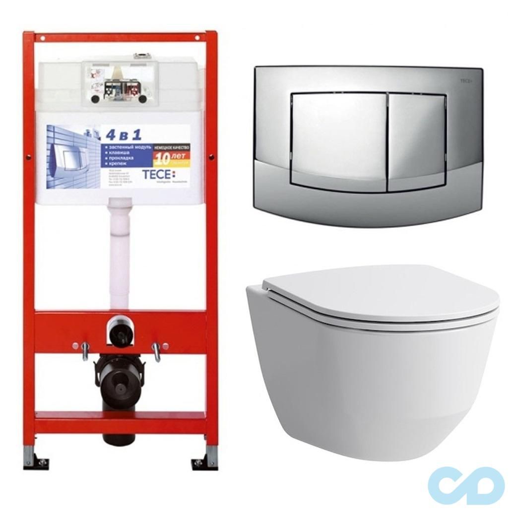 Інсталяція для унітазу Tece Base 9400005 з підвісним унітазом Laufen Pro H8209660000001