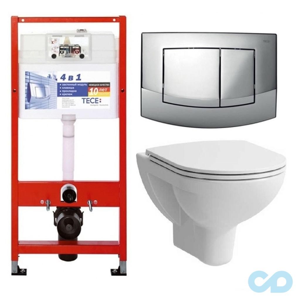 Інсталяція для унітазу Tece Base 9400005 c підвісним унітазом Laufen Pro H8669500000001