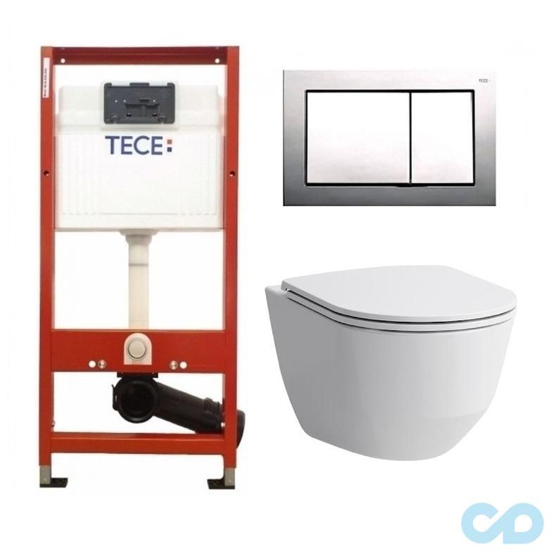 Інсталяція для унітазу Tece Base 9400006 з підвісним унітазом Laufen Pro H8209660000001