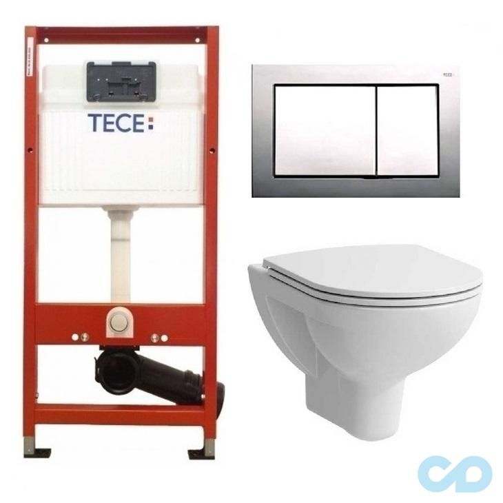 Інсталяція для унітазу Tece Base 9400006 c підвісним унітазом Laufen Pro H8669500000001