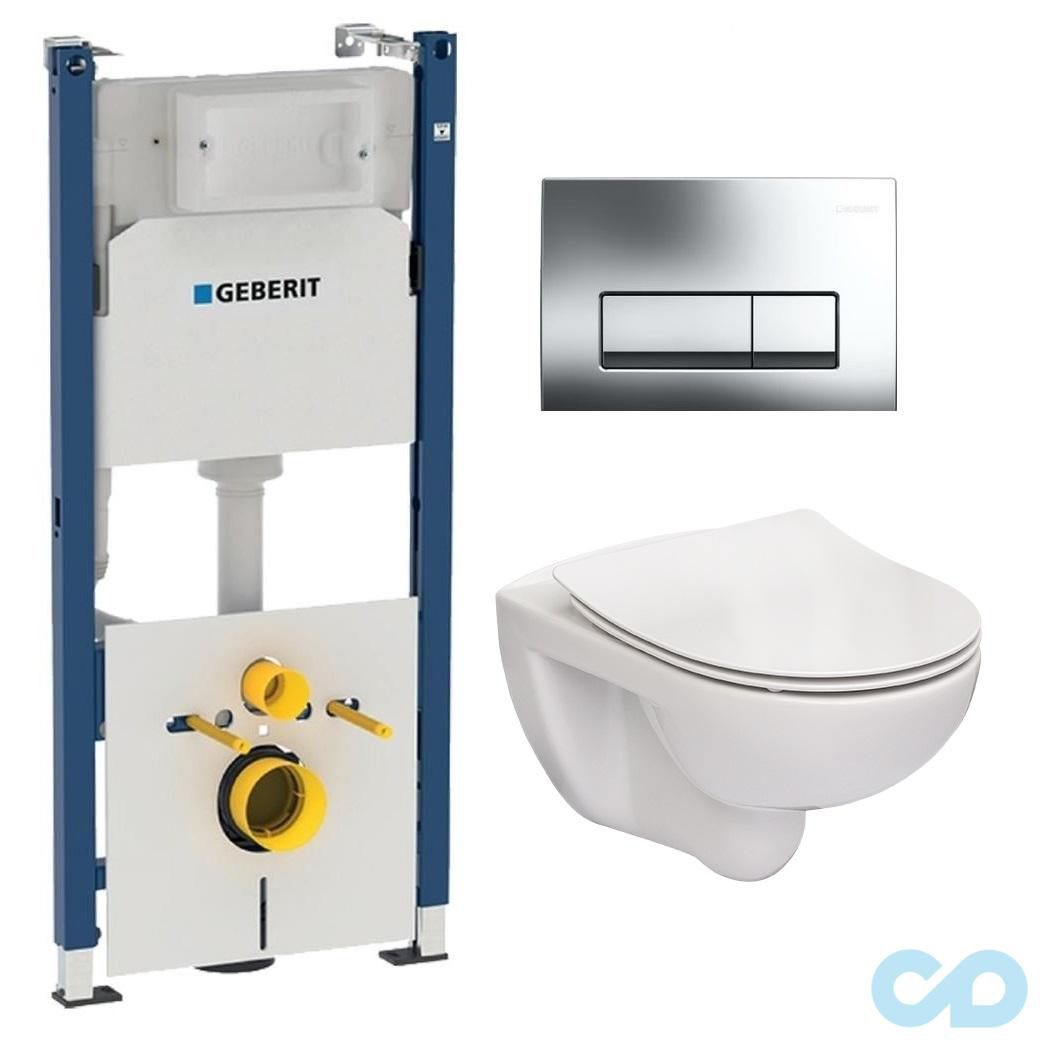 Інсталяція Geberit Duofix 458.178.21.1 c підвісним унітазом Roca Victoria Rimless A34H398000