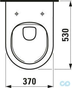 чертеж Унитаз подвесной Laufen New Classic H8208510000001
