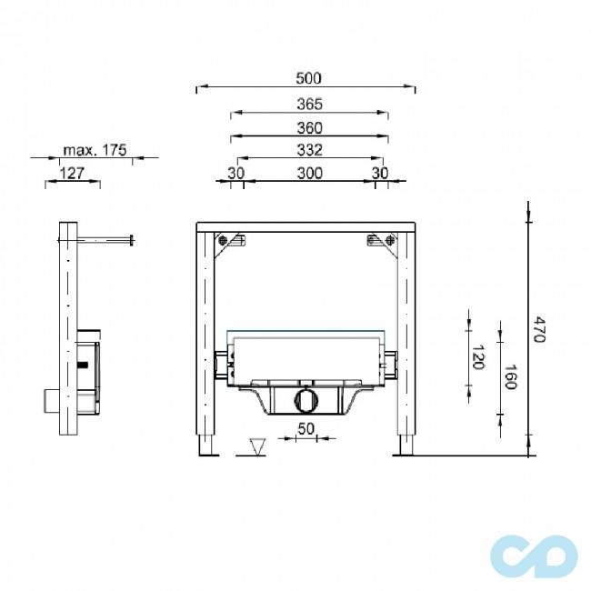 креслення Душовий канал Styron Klassic STY-F2KF
