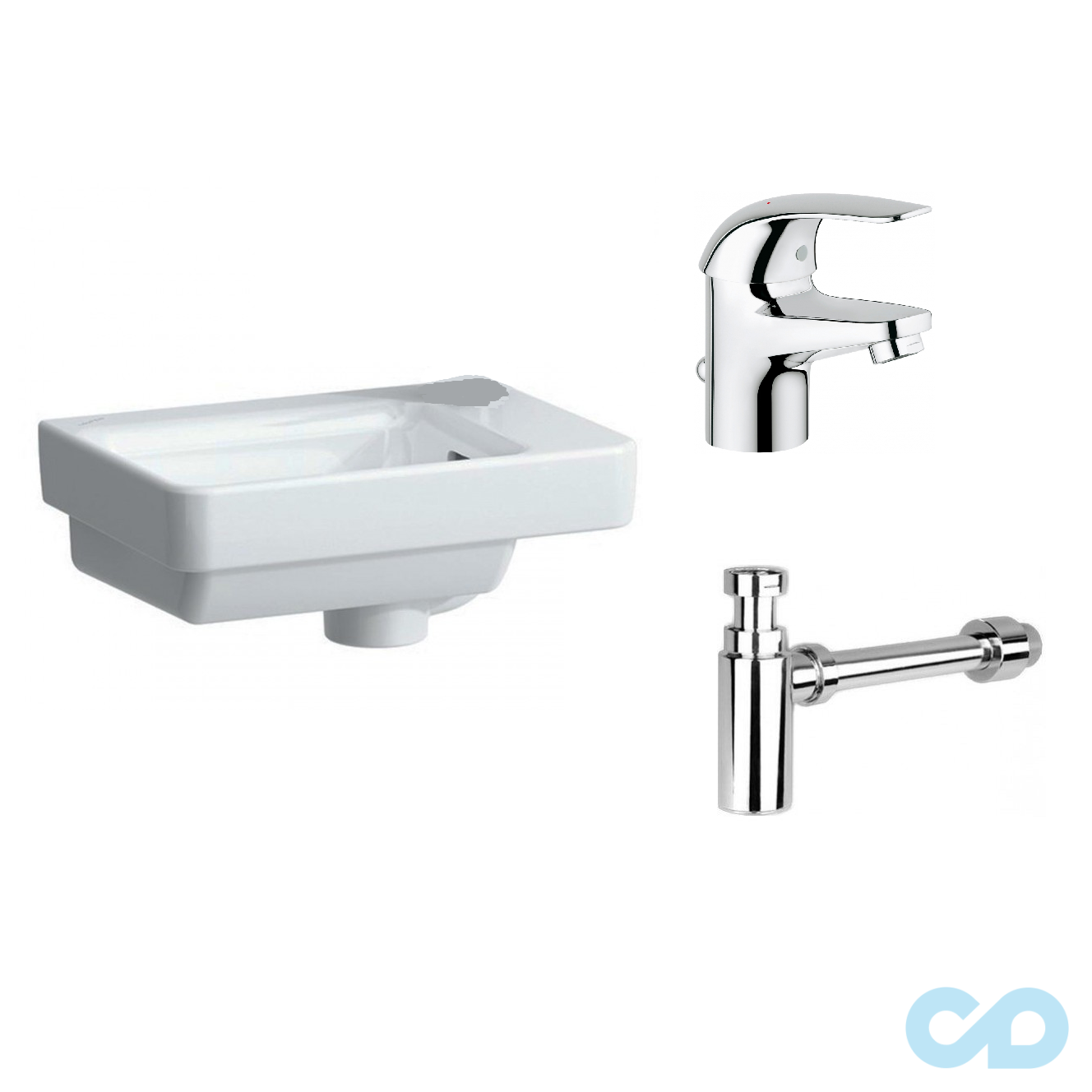 Раковина Laufen Pro S H8159600001041 в комплекті зі змішувачем Grohe 23262000