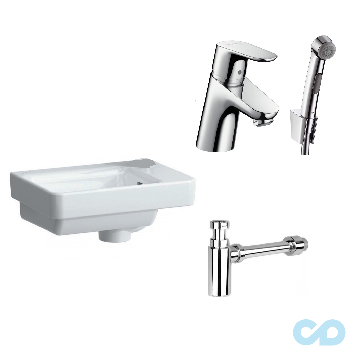 Раковина Laufen Pro S H8159600001041 в комплекті зі змішувачем Hansgrohe 31926000