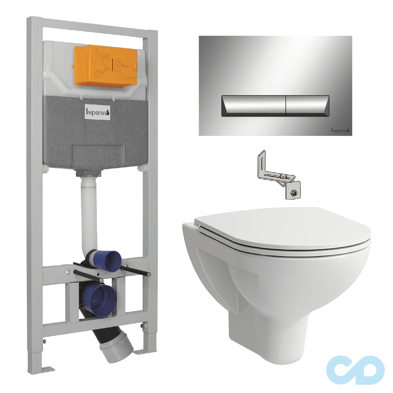 Інсталяція для унітазу Imprese 3в1 i8120 з підвісним унітазом Laufen Pro H8669500000001
