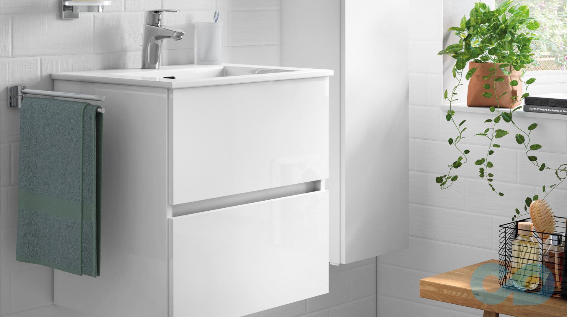 купити Тумба з раковиною Roca Cube A85119B806