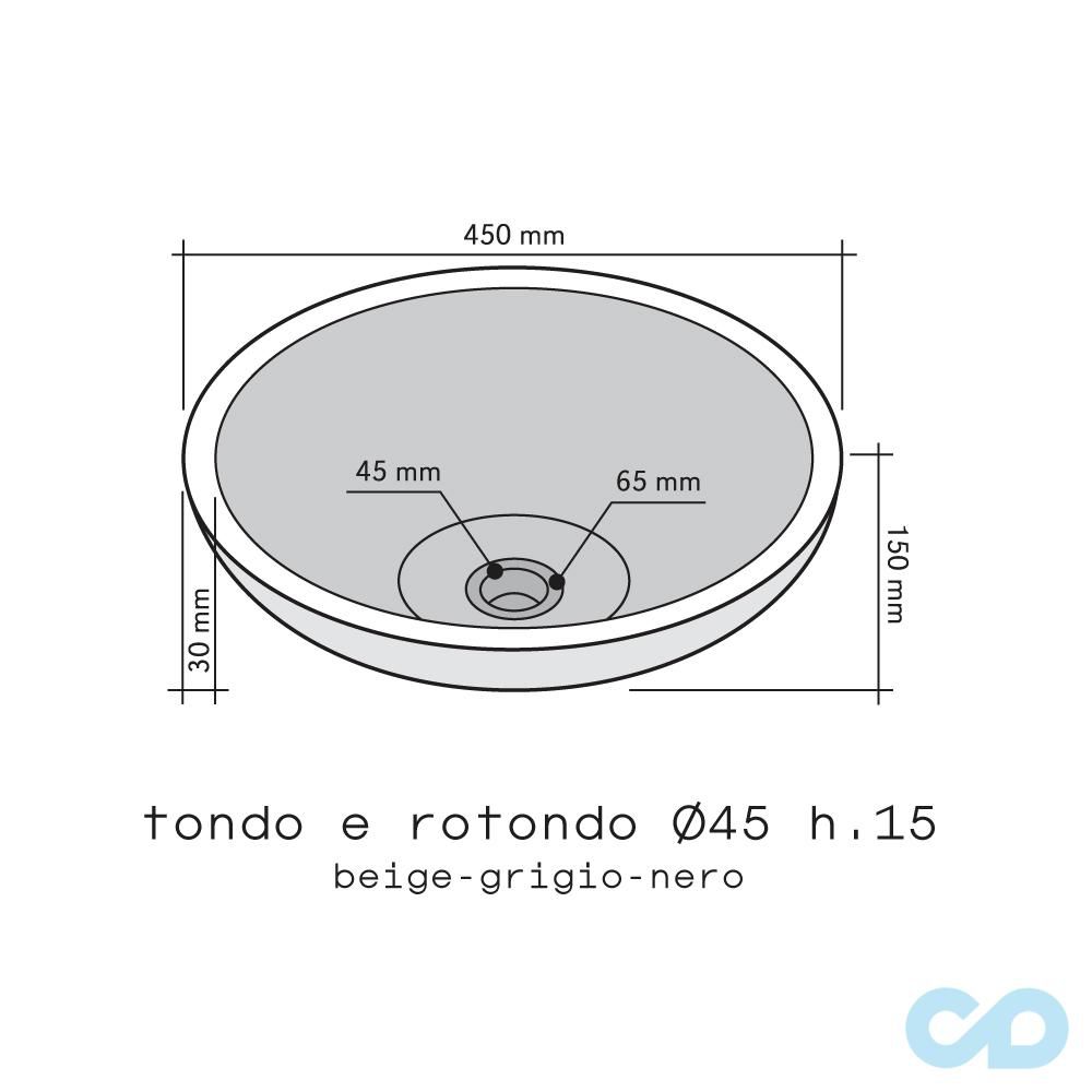 креслення Накладна раковина Imso ISLATOBEL