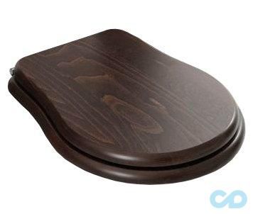 Сидіння для унітазу з Soft-Close дерев'яне/хром AXA Contea AC0697F