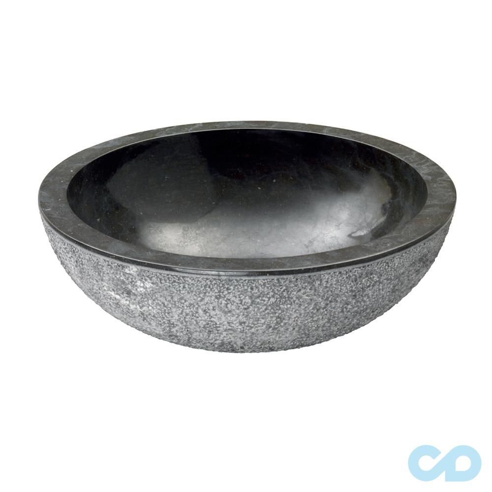 Накладна раковина з натурального каменю 45х45 Imso ISLATONEG