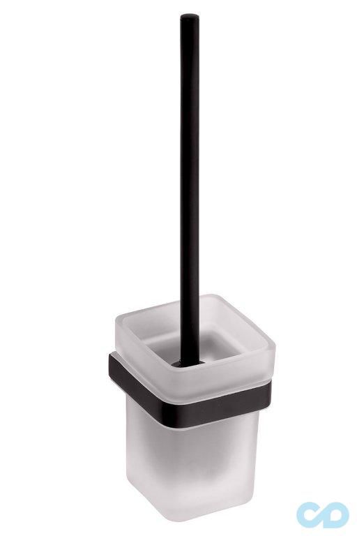 Туалетна щітка з власником Bemeta Nero 135013010 чорна