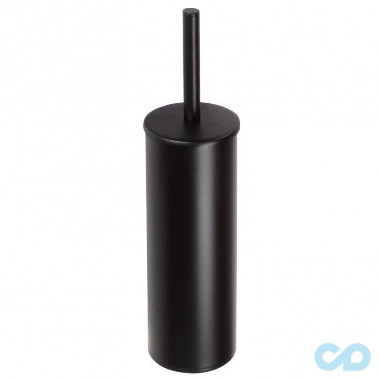 Туалетная щетка с держателем Bemeta Dark 102313060 черная высокая
