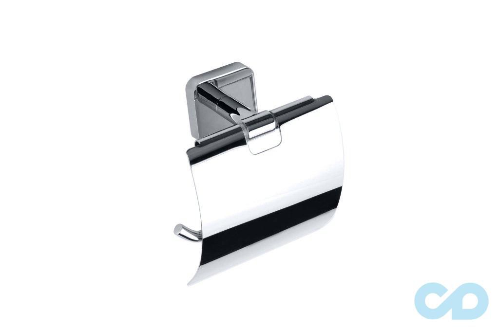 Тримач туалетного паперу Bemeta Tasi 154112012 чорний з кришкою