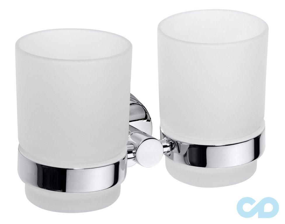 Тримач зубної щітки Bemeta Omega 104110022 хром подвійний