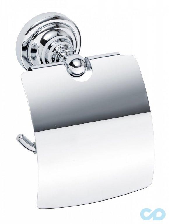 Тримач туалетного паперу Bemeta Retro 144312012 хром з кришкою