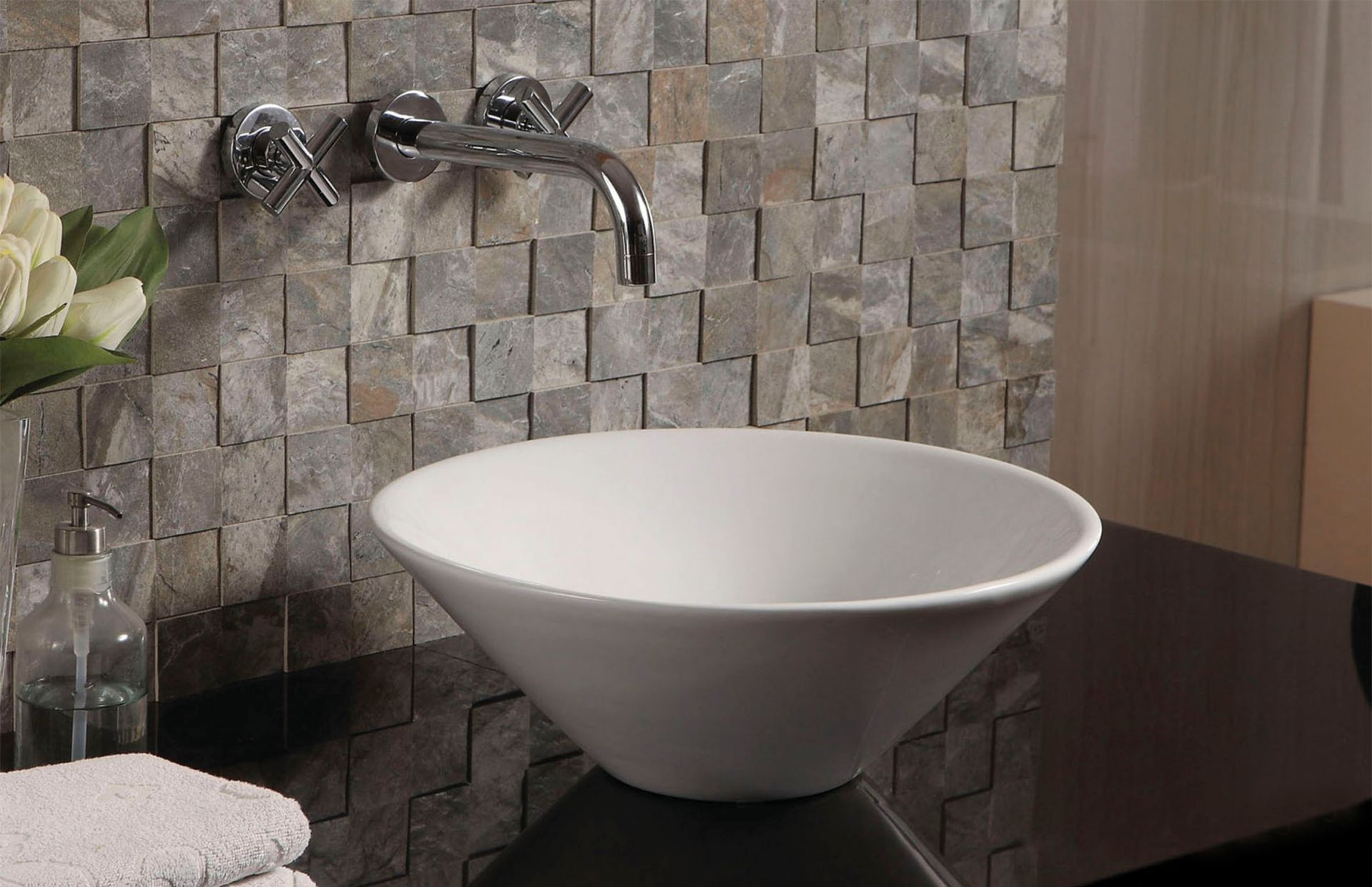 Накладна раковина Q-tap ​​Amazon WHI 4037/F008