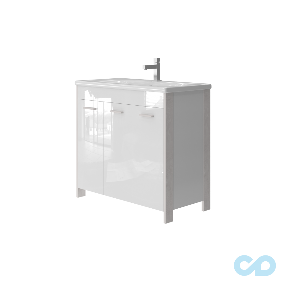 Тумба з умивальником Juventa Brooklyn Br-100 біла (з кошиком