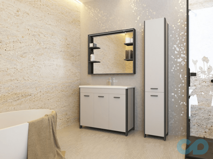 ціна Тумба з умивальником Juventa Brooklyn Br-100 біла (з кошиком