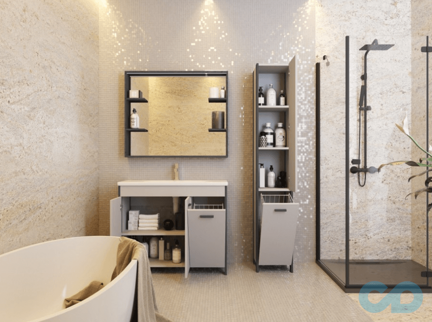 Тумба з умивальником Juventa Brooklyn Br-100 біла (з кошиком) купити