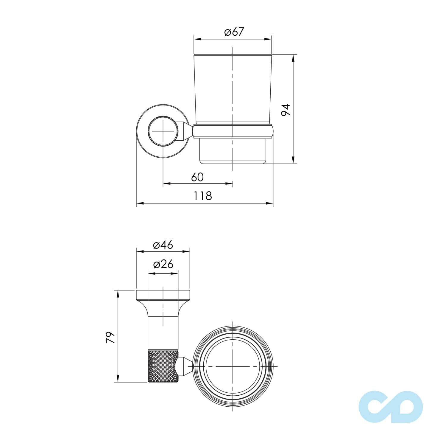 креслення Стакан для зубних щіток Imprese Brenta ZMK081906230