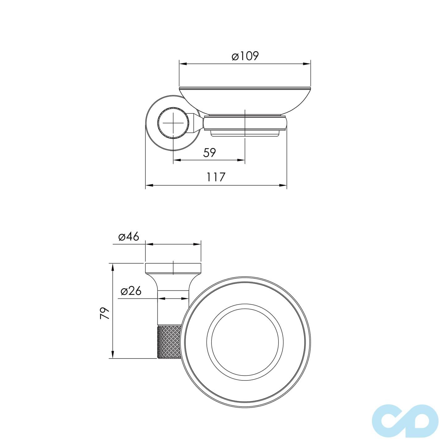 креслення Мильниця Imprese Brenta ZMK091908250