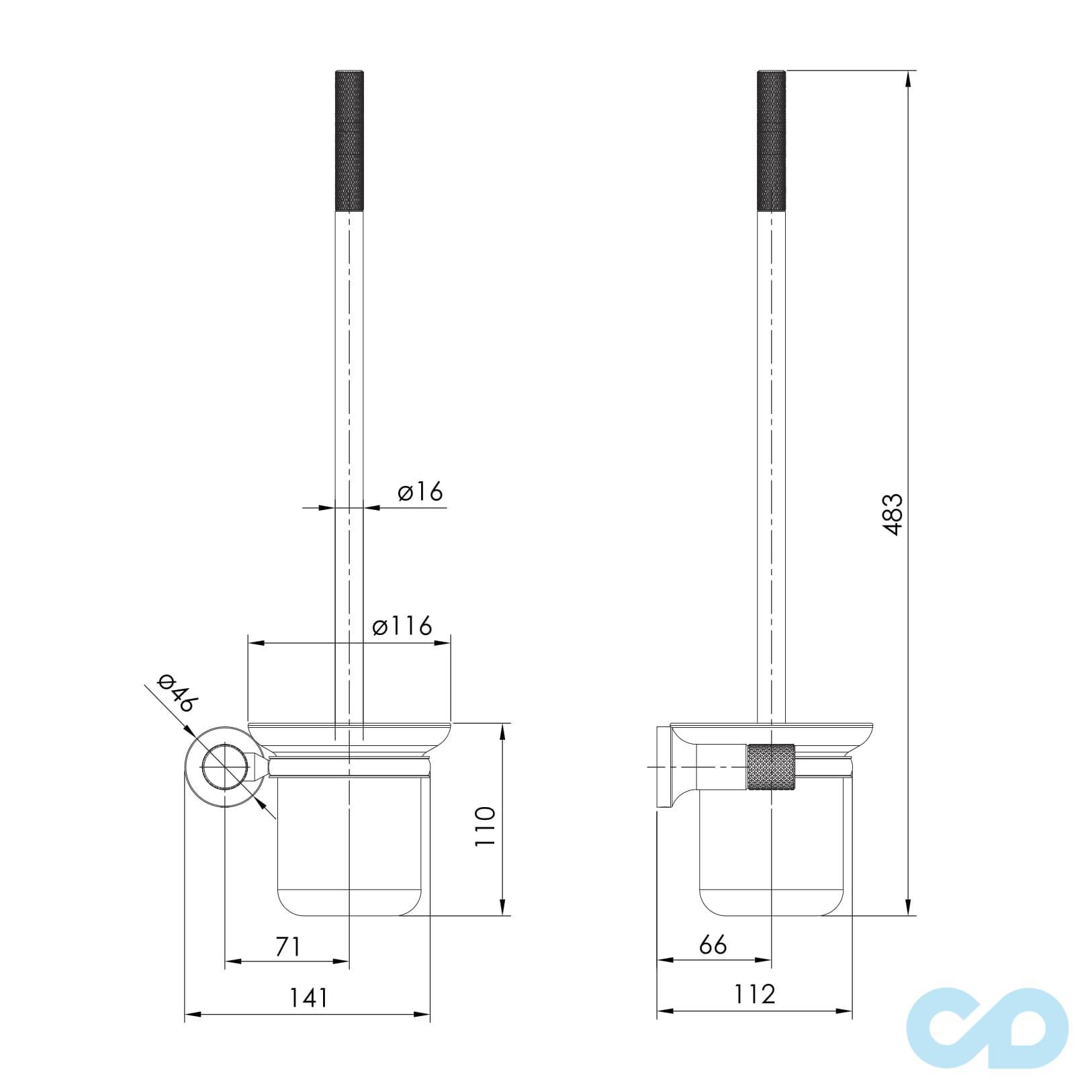 чертеж Ёршик для унитаза Imprese Brenta ZMK081906260
