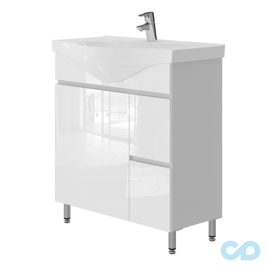 Тумба з умивальником Juventa Monika M4-75 біла