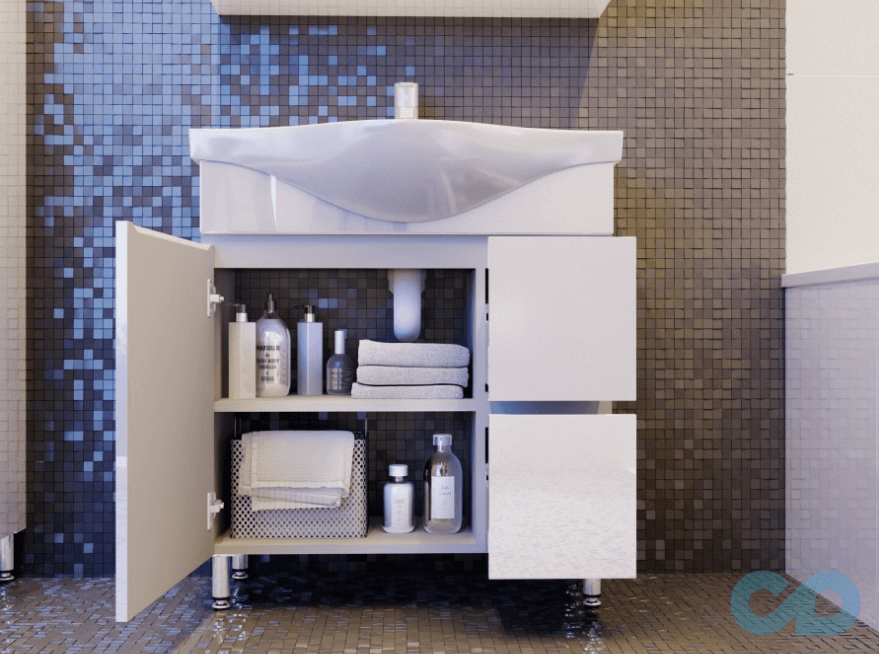 фото Тумба з умивальником Juventa Monika M4-75 біла