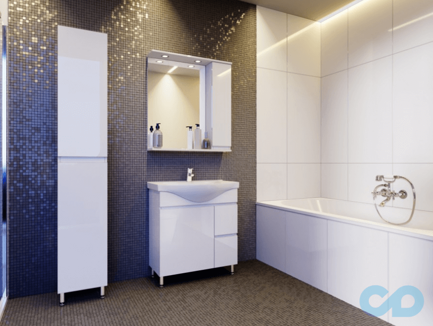 ціна Дзеркало Juventa Monika МШН32-65 біле праве