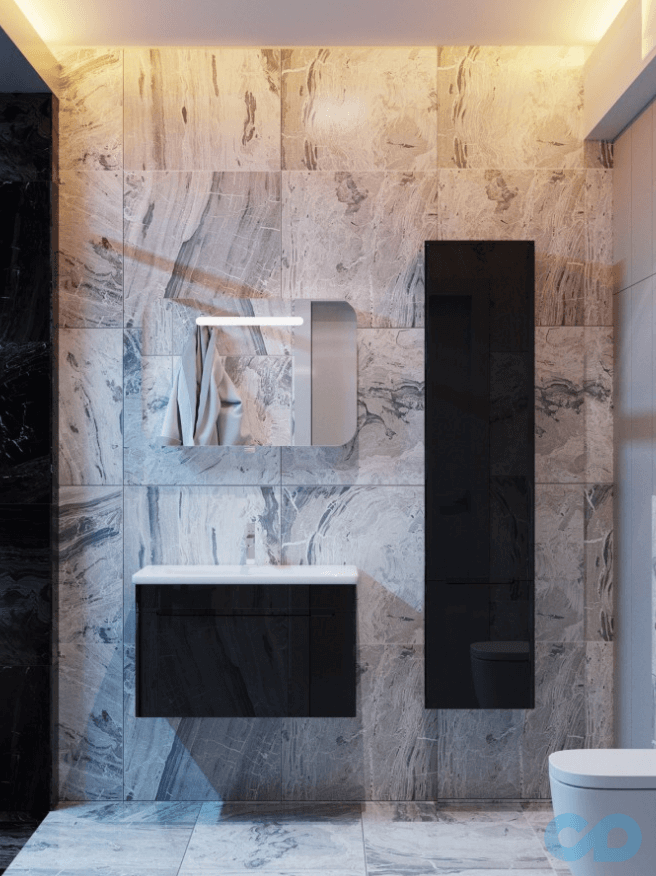 цена Тумба с умывальником Juventa Tivoli Tv-65 красная