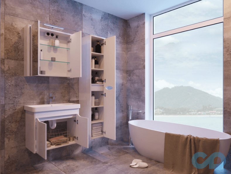 ціна Дзеркальна шафа Juventa Livorno LvrMC-70 білий