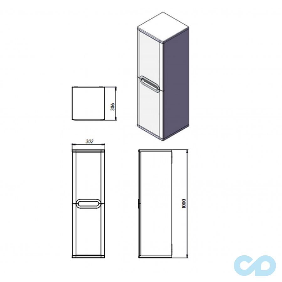 чертеж Пенал Juventa Prato PrP-100 темная дыня