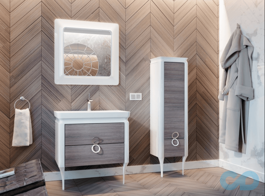 Тумба з умивальником Juventa Ticino Тс-85 біла купити